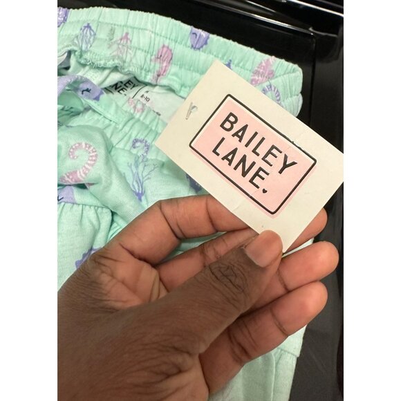 Bailey Lane Girls Tiered Skirt W/ Purple & Pink Sea Creature Print Size M 8-10 - Picture 3 of 10